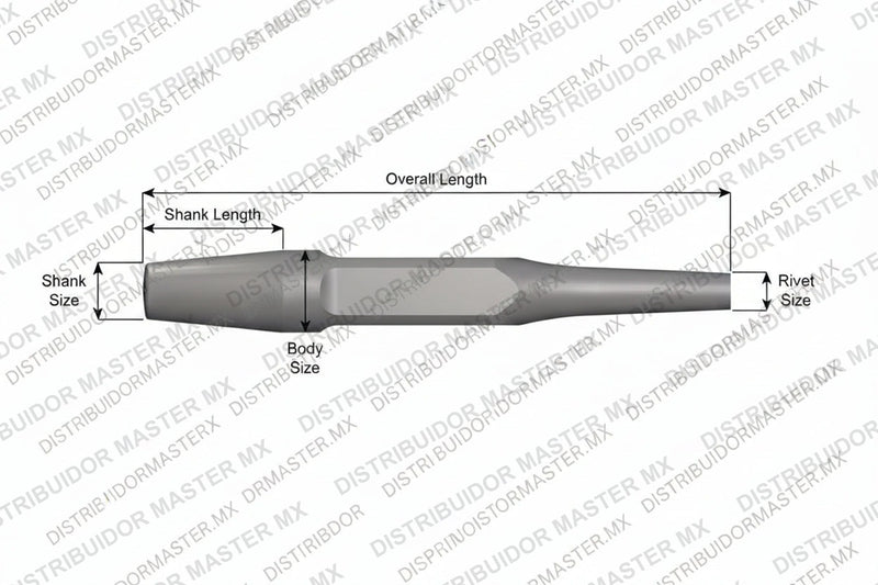 Ajax Tools 226 — Rivet Buster Punzón Extractor de Remaches 3/4", Vástago Standard, 9" (229 mm)