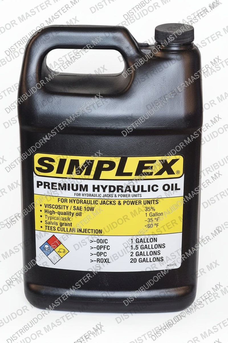 Aceite hidraulico Simplex AO1 (Presentación de 1 galón)