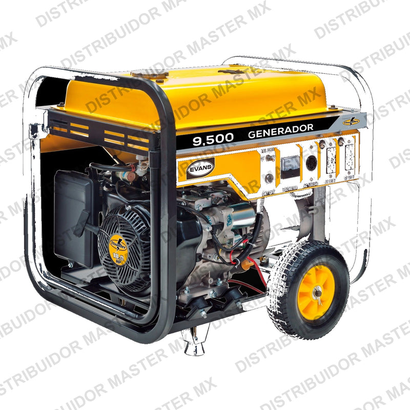 Generador de Emergencia Monofásico 9,500 W | Potencia Máxima Industrial | EVANS