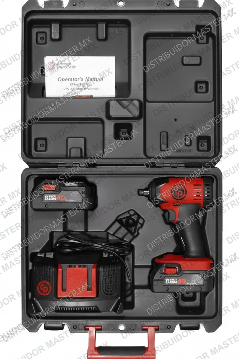 Cp 8828 llave Pistola De Impacto 3/8 Baterías Cargador Y Maletin Chicago Pneumati
