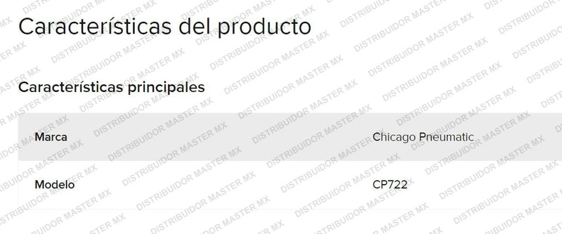 Cp 722 Pistola llave Neumática De Impacto 3/8 tipo mariposa CP722