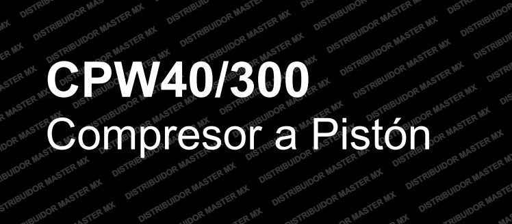 Compresor de Pistón CPW40/300 Chicago Pneumatic 300 Lt 10 HP