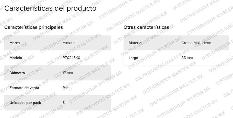 Dados De Impacto Milimétrico Para Rin Deportivo 3 Medidas