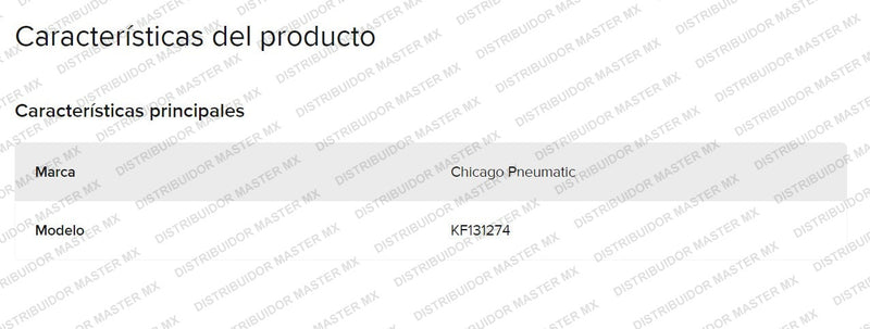 Juego de Aspas | KF131274 | Para Pistola CP734H | Chicago Pneumatic