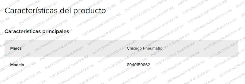 8940159862 Resorte de Acelerador (Throttle Spring) Chicago Pneumatic