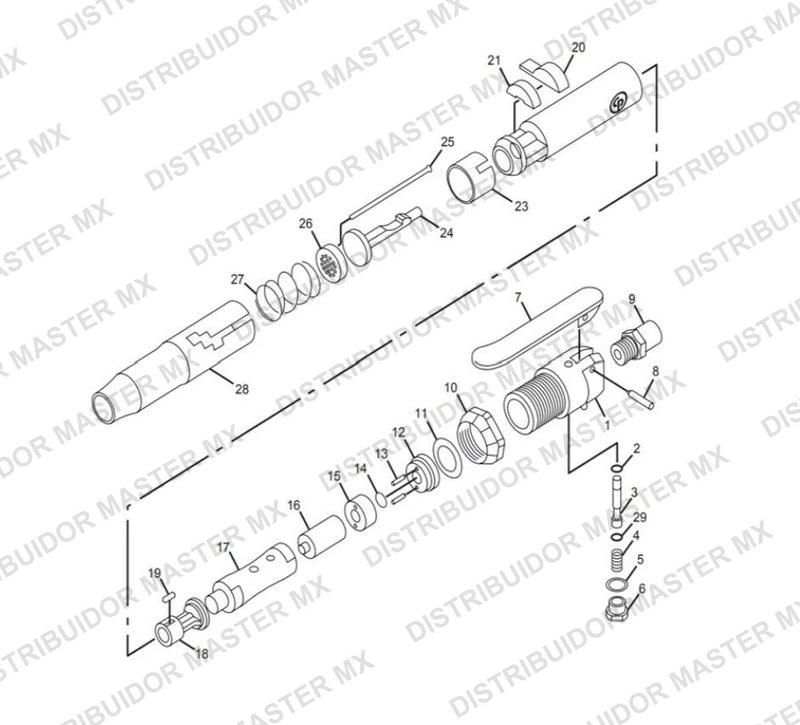 Asiento Guía y Martillo de Transmisión | 8940159859 | Para Escareador Neumático