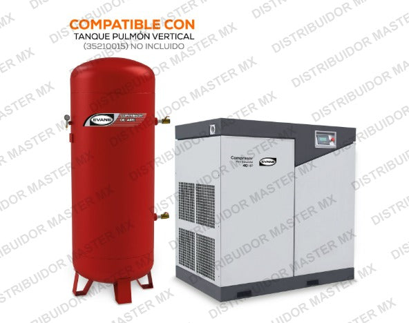Compresor de Tornillo 40 HP 440V ;  Estacionario  EVANS