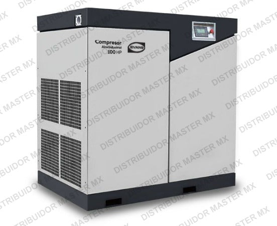 Compresor de Tornillo 100 HP 220V Estacionario Evans