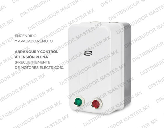 Arrancador Evans 10 HP 220V CA - Control de Arranque para Motores Eléctricos Industriales