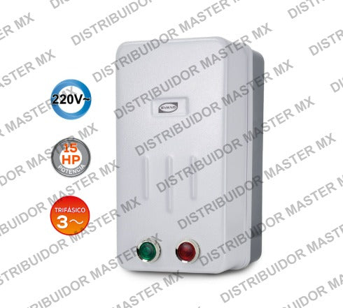 Arrancador Evans 15 HP 220V CA - Control de Arranque para Motores Eléctricos Industriales