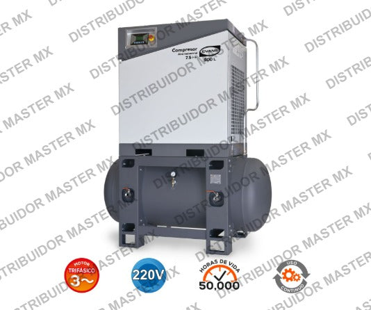 Compresor de Tornillo 7.5 HP 220V - Eficiencia y Rendimiento Continuo para la Industria Evans