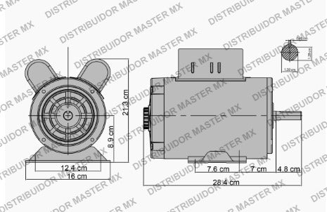 Motor Eléctrico 1 HP Monofásico Reversible 4 Polos - Potencia y Versatilidad para Diversas Aplicaciones Evans 110 220V