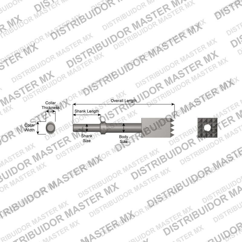 Ajax Tools 343 — Herramienta de Buje 2 Piezas Collar Oval, Vástago .680" Redondo, 9-1/2" (241 mm)