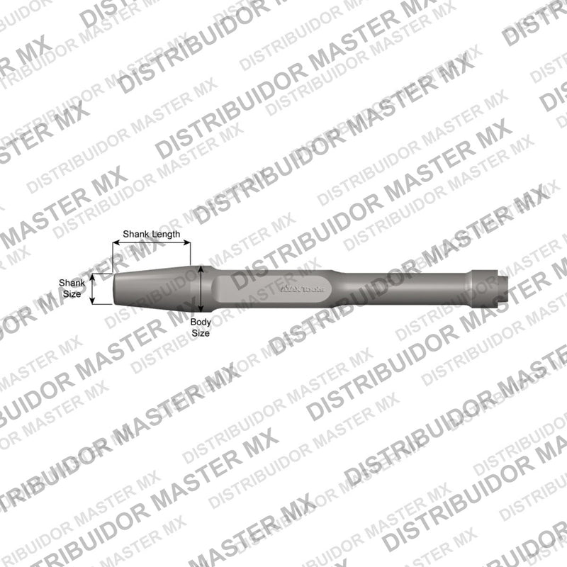 Ajax Tools 240 — Rivet Buster Cincel Punzón Extractor de Tubo Intercambiador, Vástago Standard