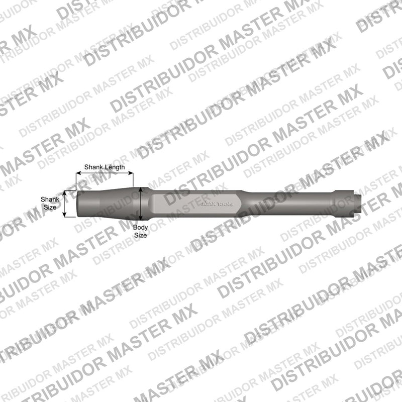 Ajax Tools 294 — Rivet Buster Cincel Punzón Extractor de Tubo Intercambiador, Vástago Jumbo