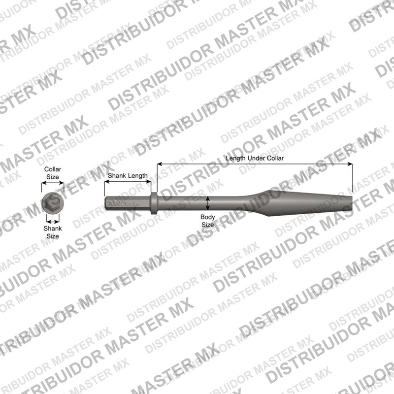 Ajax Tools 11700 — Paving Breaker Rompedor de Concreto (Concrete Breaker) 7/8" Hex