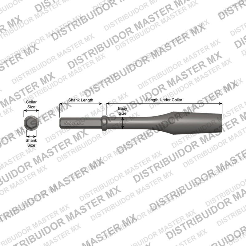 Ajax Tools 21700 — Paving Breaker Rompedor de Concreto (Concrete Breaker) 1" Hex