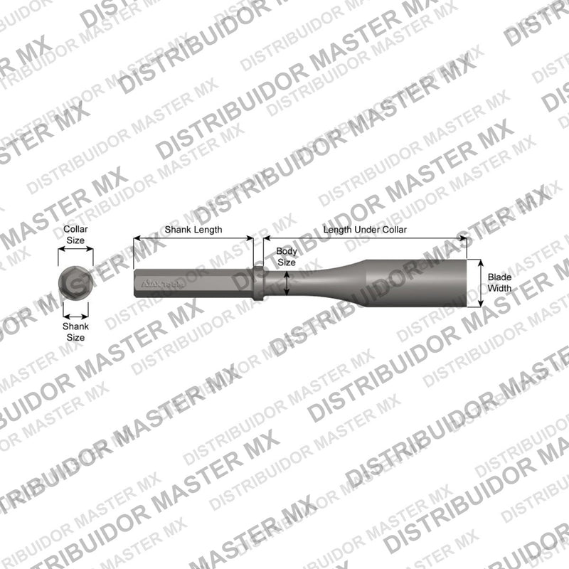 Ajax Tools 41700 — Paving Breaker Rompedor de Concreto (Concrete Breaker) 1-1/4" Hex