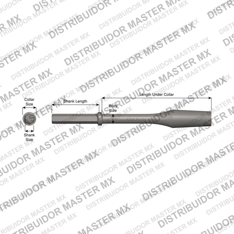 Ajax Tools 31700 — Paving Breaker Rompedor de Concreto (Concrete Breaker) 1-1/8" Hex