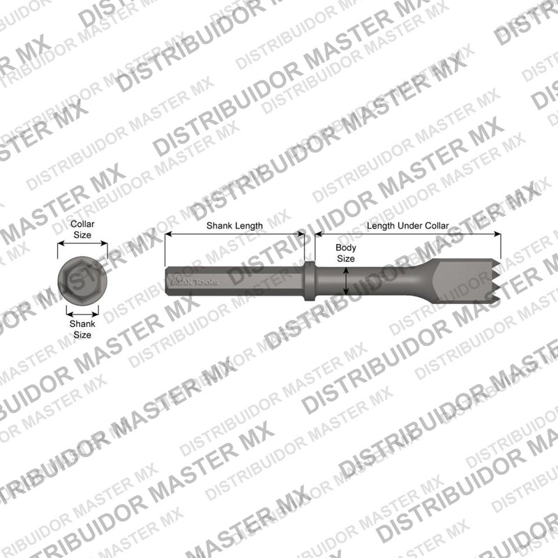 Ajax Tools 30010 — Paving Breaker Herramienta de Buje 2" x 2" (Bushing Tool) 1-1/8" Hex