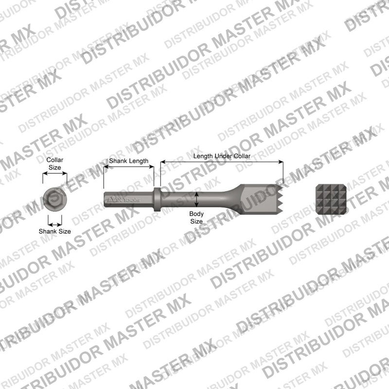 Ajax Tools 10010 — Paving Breaker Herramienta de Buje 2" x 2" (Bushing Tool) 7/8" Hex
