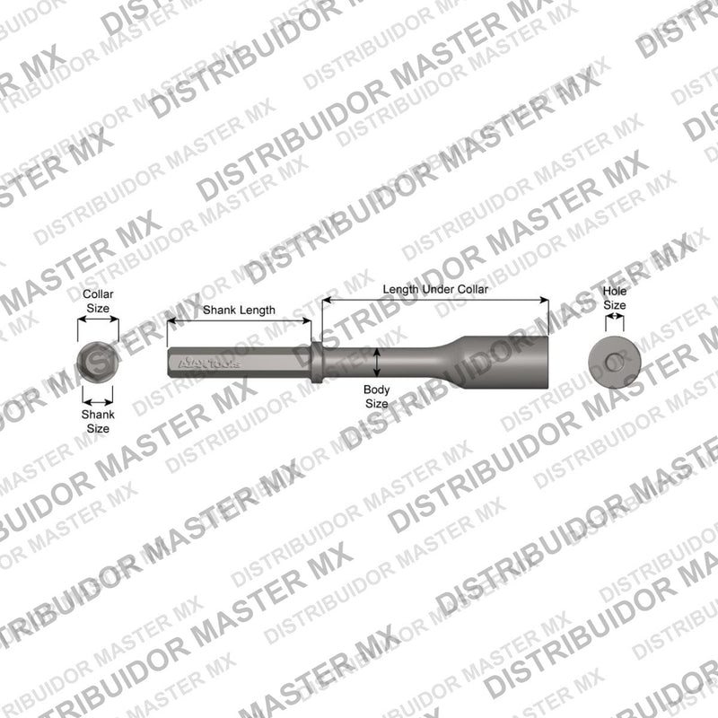 Ajax Tools 41778 — Paving Breaker Impulsor de Varilla a Tierra 1" / 7/8" (Ground Rod Driver) 1-1/4" Hex