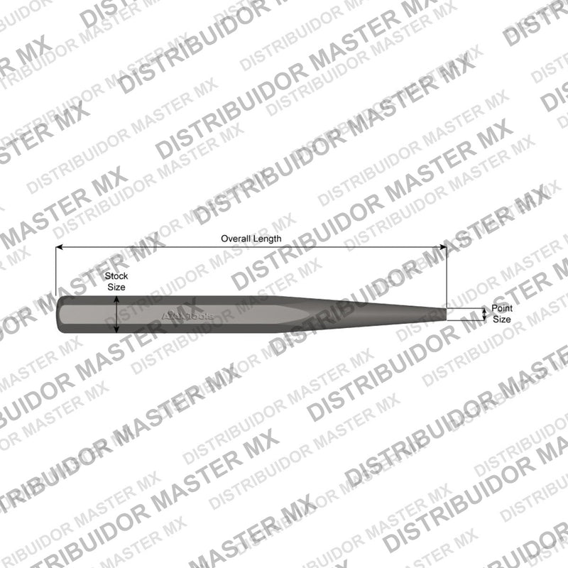 Ajax Tools 570 — Punzón Sólido 5/16", 6"