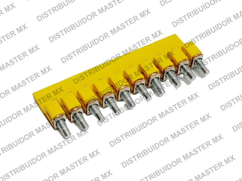 Puente para Clema WDU 2.5 de 10 Polos 32A Weidmüller WQV2.5/10