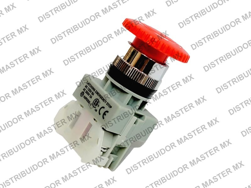 Botón de Paro de Emergencia Tipo Hongo 22 mm 1NC Highly ALEPB22R