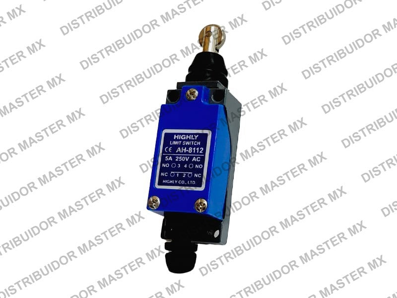 Interruptor de Límite con Rodillo 1NA/1NC Cuerpo Metálico Highly AH-8112