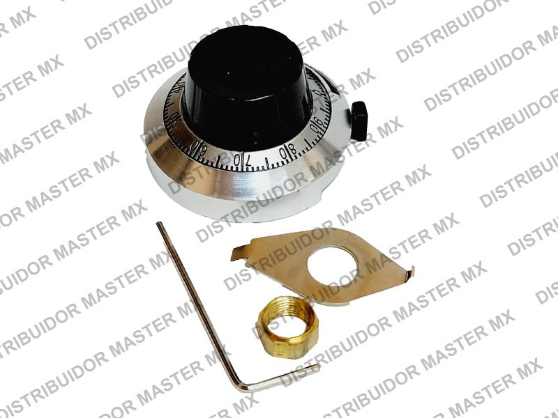 Perilla con Carátula para Potenciómetro 45 mm B2 Technologies M21B