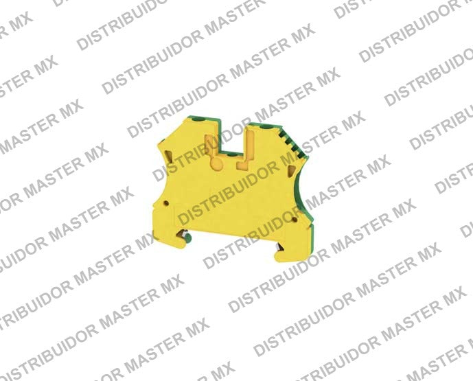 Clema de Tierra WPE 4 para Riel DIN 4 mm² Weidmüller 1010100000