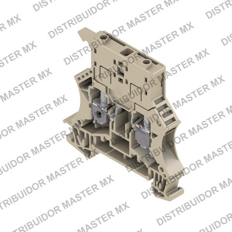 Borne Portafusibles WSI 6/LD para Riel DIN 6 mm² con LED 60-150 V CD/CA Weidmüller 1012300000