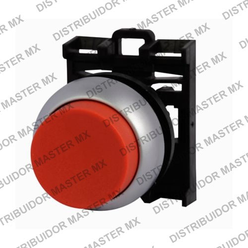 Botón Pulsador Rojo Extendido Momentáneo Eaton M22-DH-R