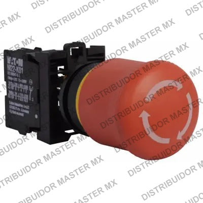 Paro de Emergencia Girar para Liberar Rojo 35 mm Eaton M22-PVT