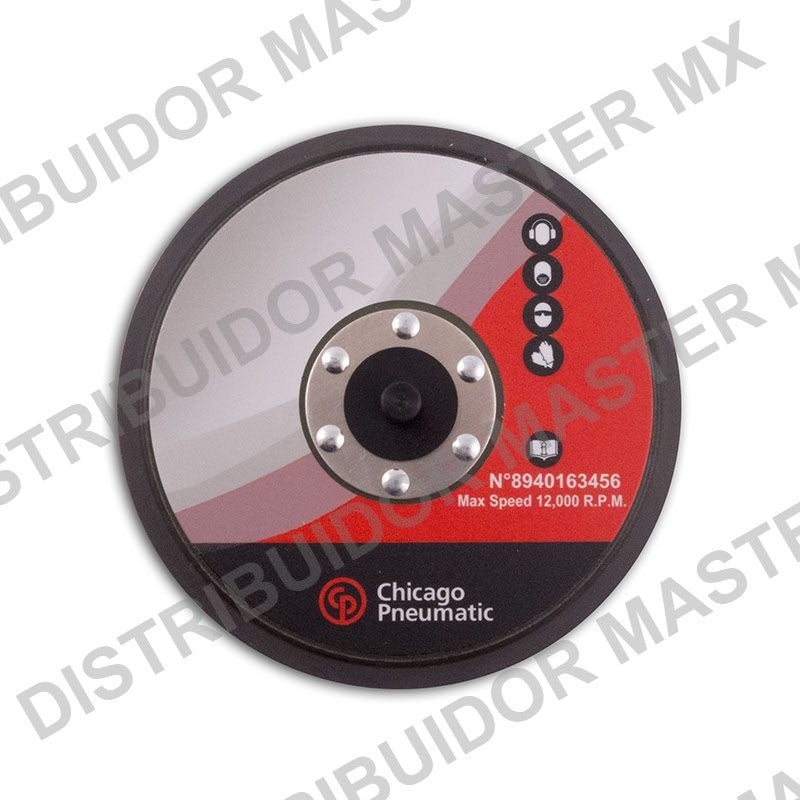 Respaldo de Lijado Adhesivo 6 Pulgadas Chicago Pneumatic - Sin Perforar