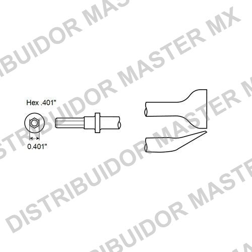 Cincel Angular de Desincrustado Chicago Pneumatic - Para Martillo Neumatico