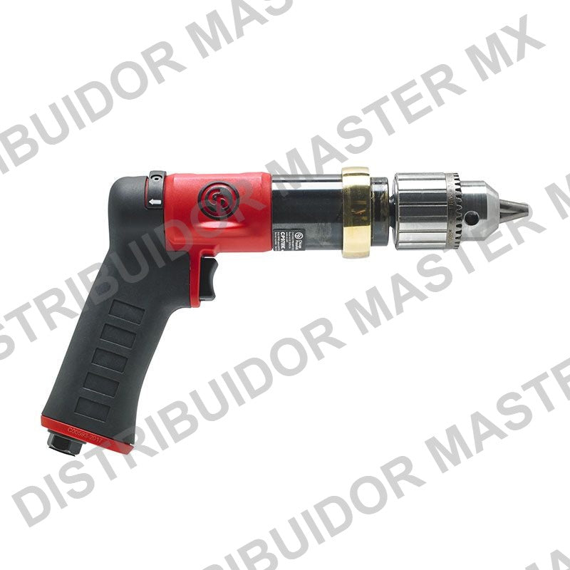 Taladro Neumatico Reversible Chicago Pneumatic CP9789C 1/2" 840 RPM Alto Par Mandril con Llave - Air Drill