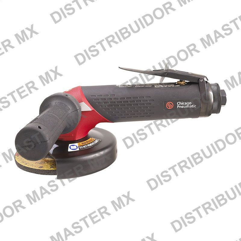 Esmeril Angular Neumatico Industrial Pesado con Palanca de Seguridad Chicago Pneumatic CP3650-120AB5VK 2 hp Disco 5" - Angle Grinder