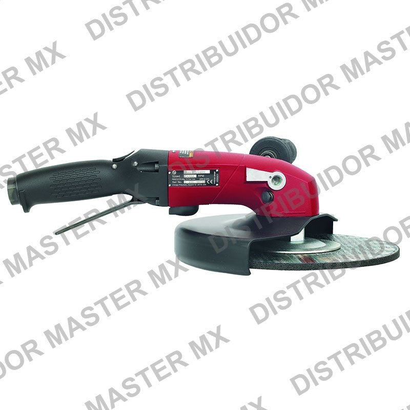 Esmeril Angular Neumatico Industrial Extra Pesado con Palanca de Seguridad Chicago Pneumatic CP3850-60AB9V 3 hp Disco 6" - Angle Grinder