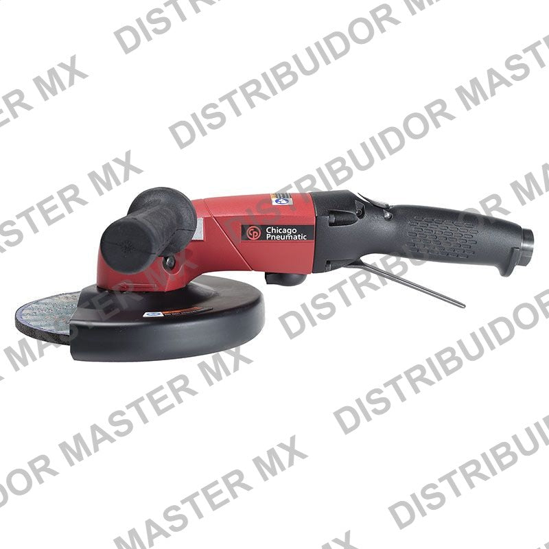 Esmeril Angular Neumatico Industrial Extra Pesado con Palanca de Seguridad Chicago Pneumatic CP3850-85AB7V 3 hp Disco 7" - Angle Grinder