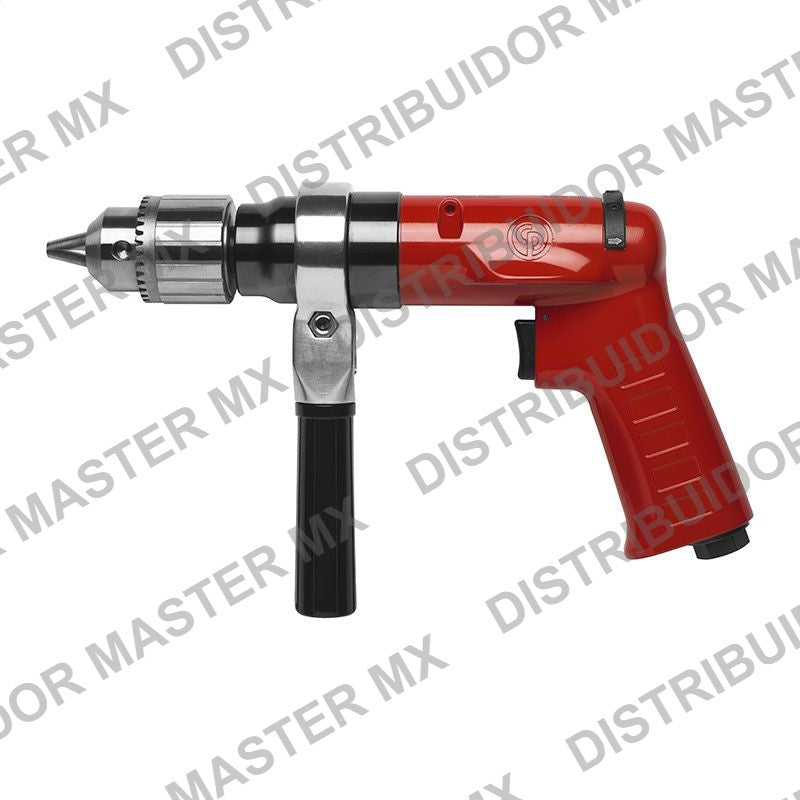 Taladro Neumatico Reversible Chicago Pneumatic CP1114P05 0.5 HP Mandril de Llave - Air Drill