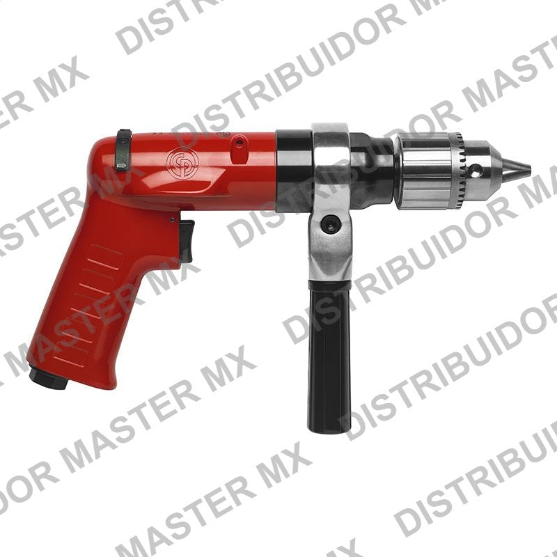 Taladro Neumatico Reversible Chicago Pneumatic CP1114P05 0.5 HP Mandril de Llave - Air Drill
