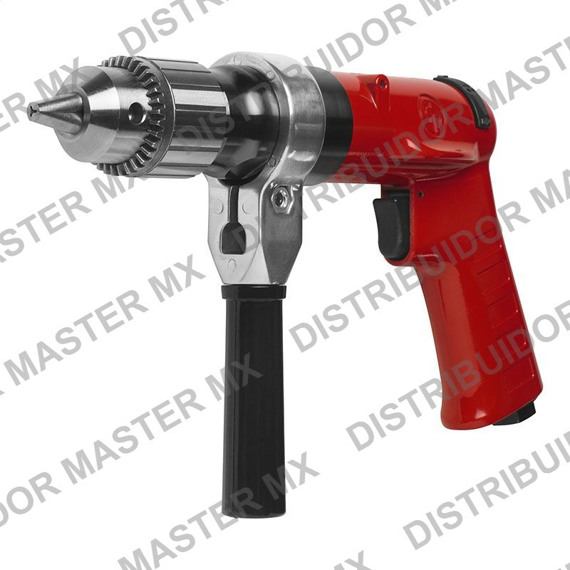 Taladro Neumatico Reversible Chicago Pneumatic CP1114P09 0.5 HP Mandril de Llave - Air Drill