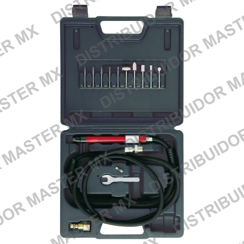 Kit Esmeril Neumatico Tipo Lapiz Chicago Pneumatic CP9104Q con Puntas - Mototool de Aire