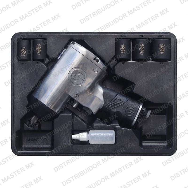 Pistola Llave de Impacto Neumática Chicago Pneumatic CP749K, cuadro de 1/2", uso profesional para taller — Modelo CP749K