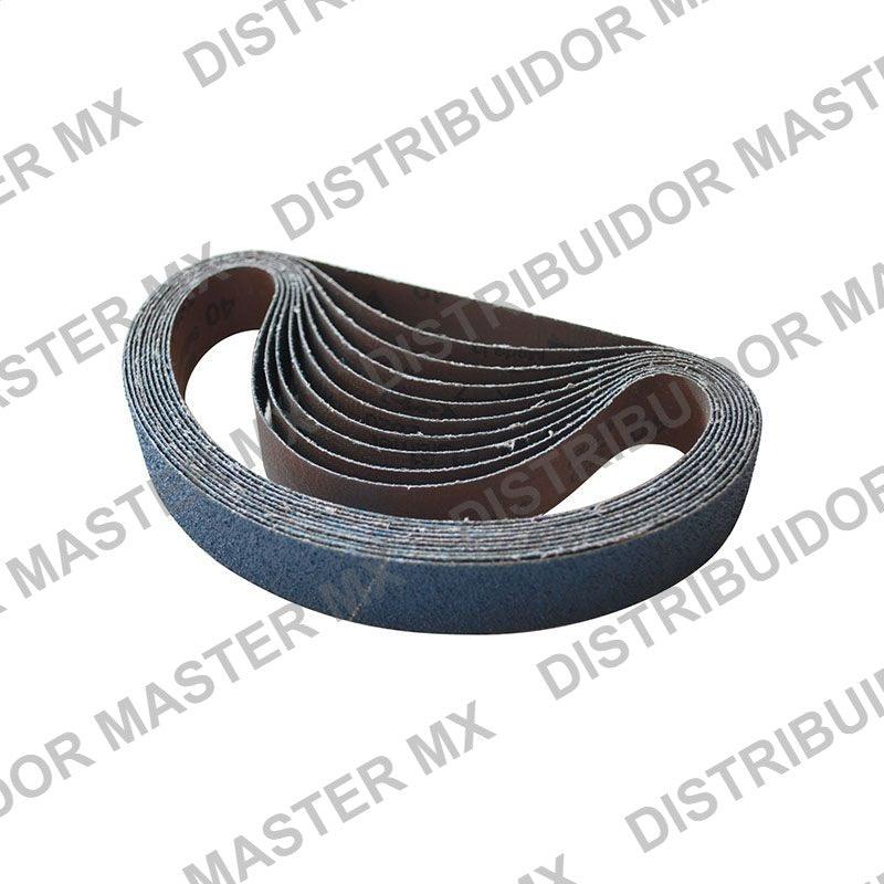 Bandas de Lija Chicago Pneumatic 330 x 10 mm Grano 80 - Paquete 10 Piezas
