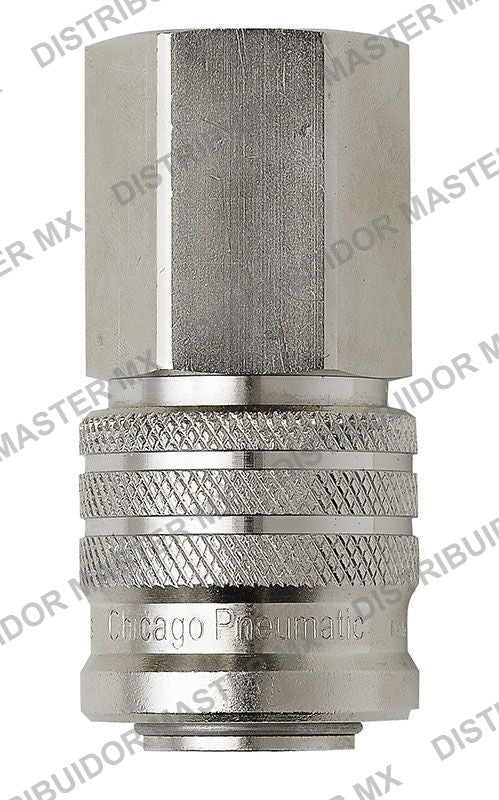 Acople Rapido Hembra Chicago Pneumatic F11S 3/4 NPT - Conector de Alto Caudal