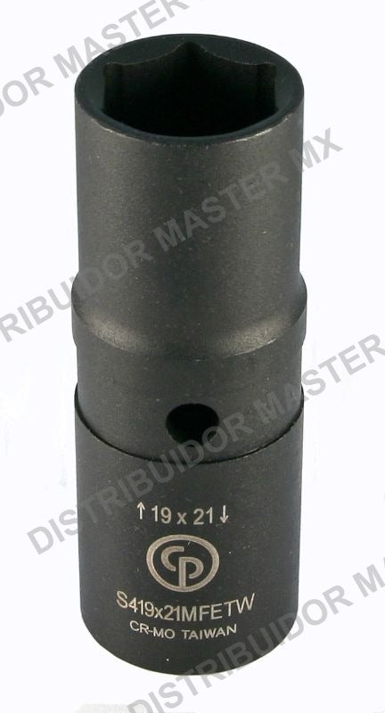 Dado Abatible con Protector Chicago Pneumatic 19 x 21 mm Mando 1/2