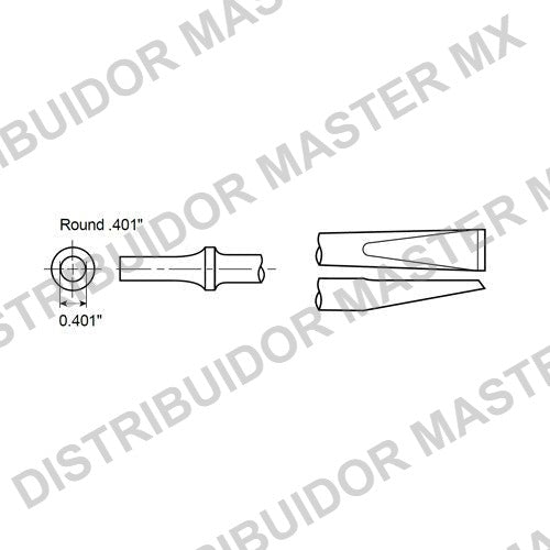 Cortador de Remaches Chicago Pneumatic Zanco .401 - Para Martillo Neumatico